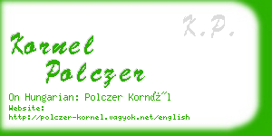 kornel polczer business card